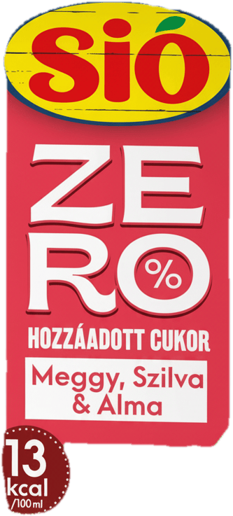 SIÓ ZERO Meggy-Szilva-Alma 20%