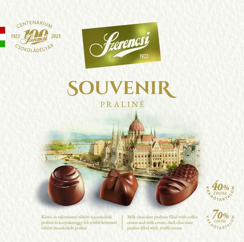 Szerencsi Souvenir töltött praliné