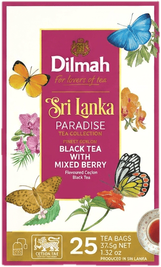 Dilmah Sri Lanka Paradise Black Tea with Peach & Apricot filteres barackos fekete tea