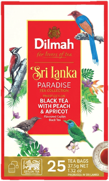 Dilmah Sri Lanka Paradise Black Tea with Mixed Berry filteres barackos fekete tea