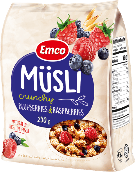 Emco Ropogós Müzli áfonyával és málnával