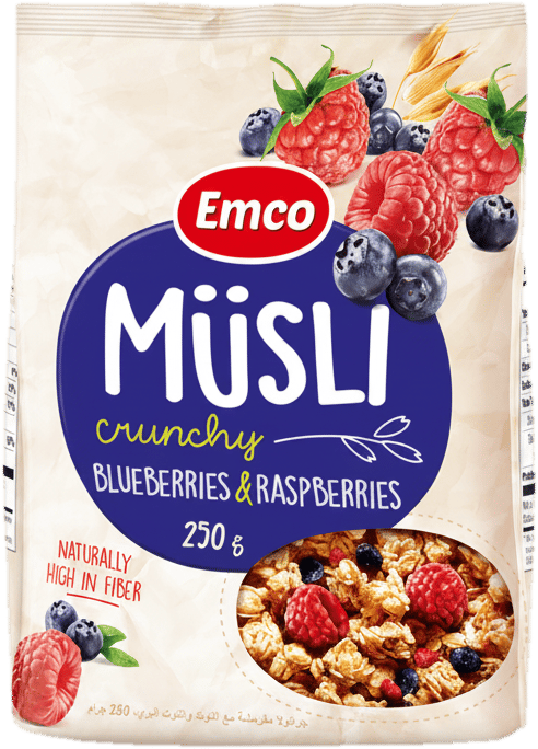 Emco Ropogós Müzli áfonyával és málnával