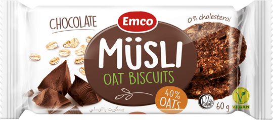 Emco Müzli keksz csokoládéval