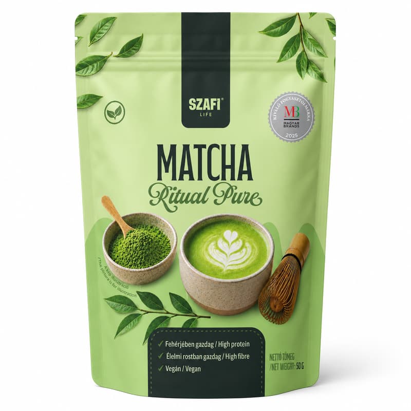Szafi Life Matcha Ritual pure 50g (gluténmentes, vegán)
