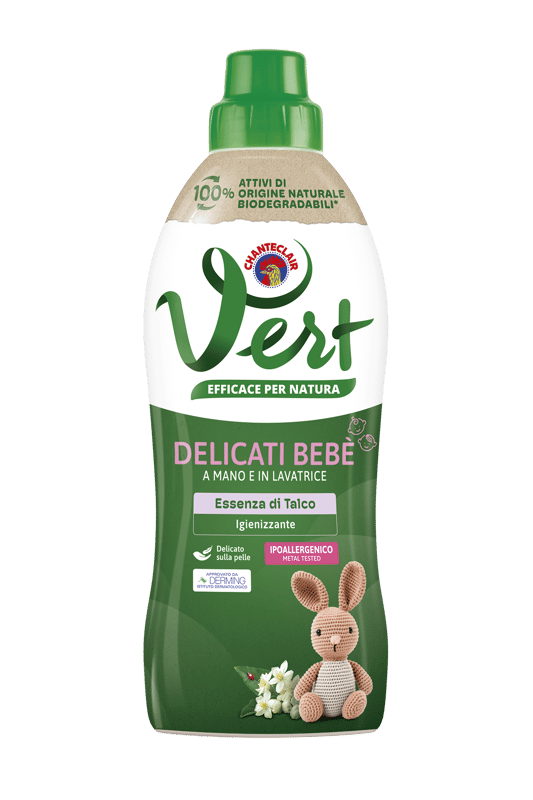 ChanteClair Vert öko folyékony baba finom mosószer, Púder illattal 750 ml