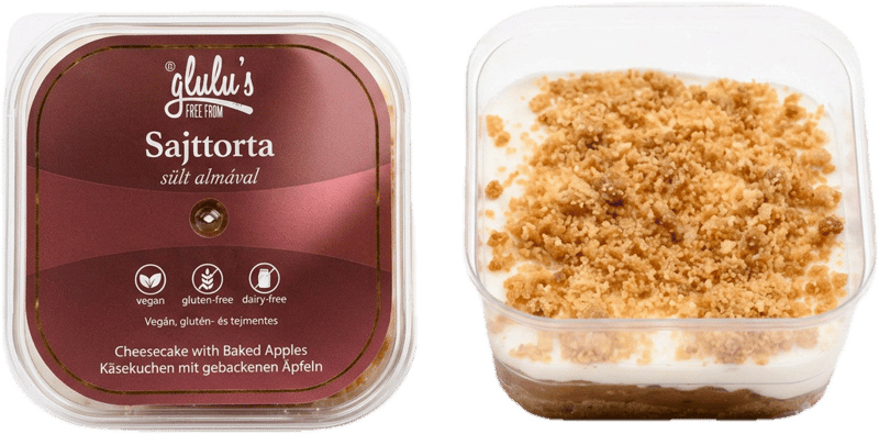 Glulu's FreeFrom vegán sajttorta sült almával 130g