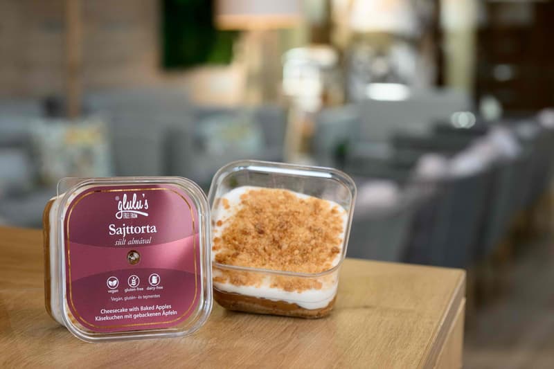 Glulu's FreeFrom vegán sajttorta sült almával 130g