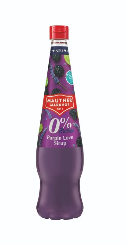 Mautner Markhof Purple Love syrup with 0% added sugar