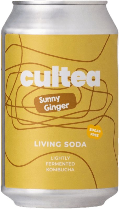 Cultea Living Soda - Sunny Ginger (Sea buckthorn, ginger) sugar-free, living culture, fibre