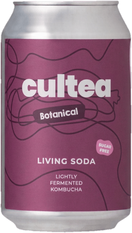 Cultea Living Soda - Botanical (Juniper, Chamomile, Hibiscus) sugar-free, living culture, fibre