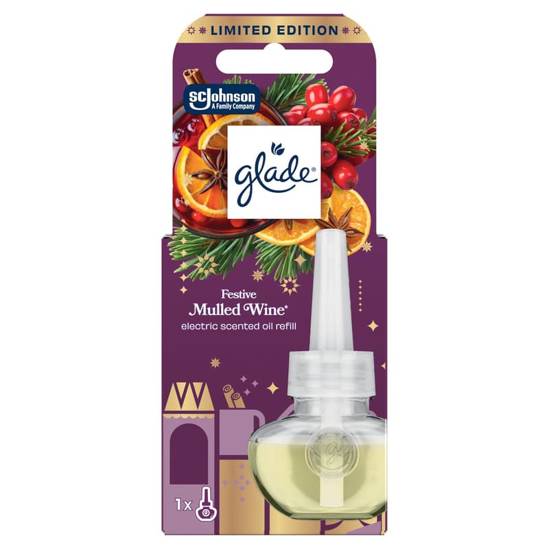 Glade - Festive Mulled Wine, elektromos légfrissítő utántöltő