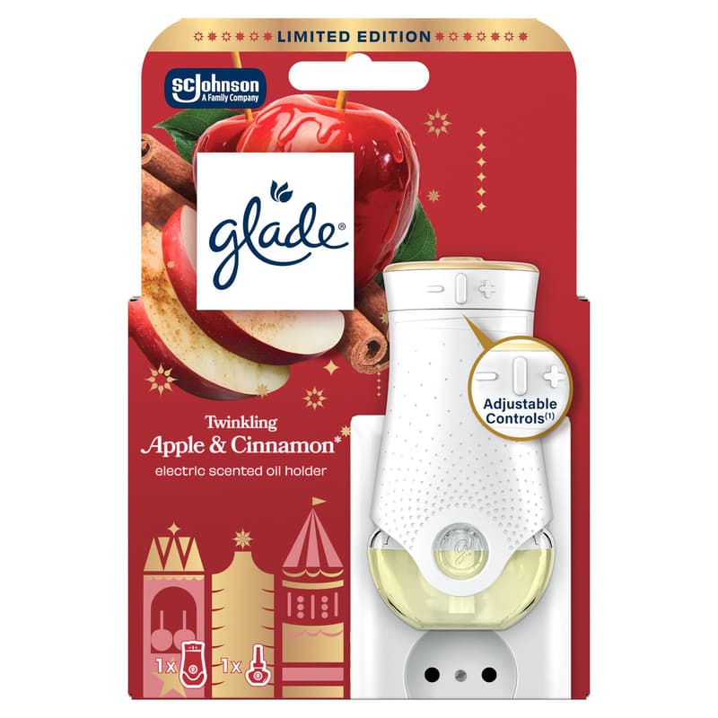 Glade - Twinkling Apple & Cinnamon, electric air freshener W26