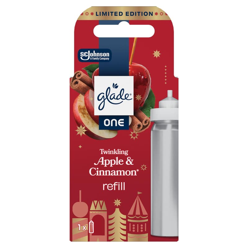 Glade ONE - Twinkling Apple & Cinnamon, aerosol air freshener refill W26