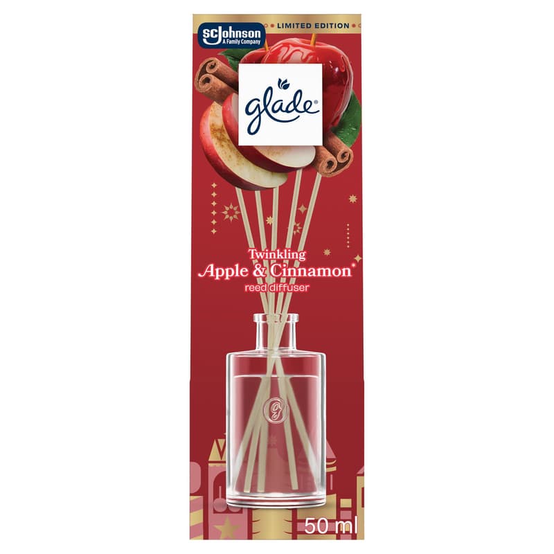Glade Twinkling Apple & Cinnamon - Reed Diffuser W26