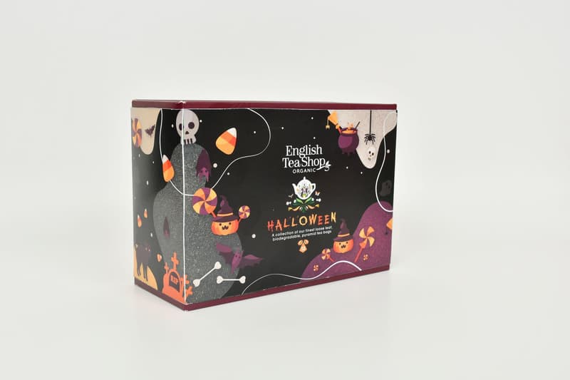 English Tea Shop Halloween selyempiramis filteres bio teaválogatás