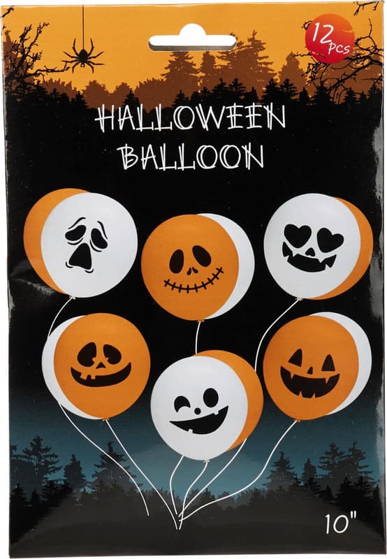 Koopman Halloween léggömb szett, 12 db
