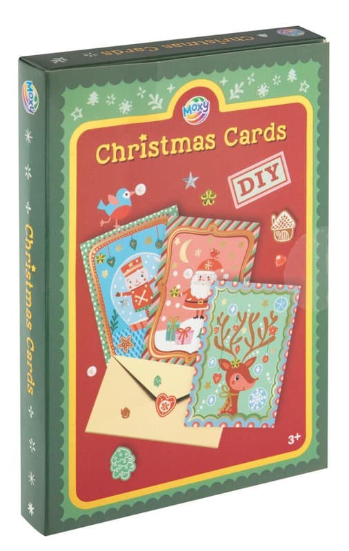 XMAS MYO CARDS, 3 PCS INCL. 3 ENVELOPES, 3 STICKER