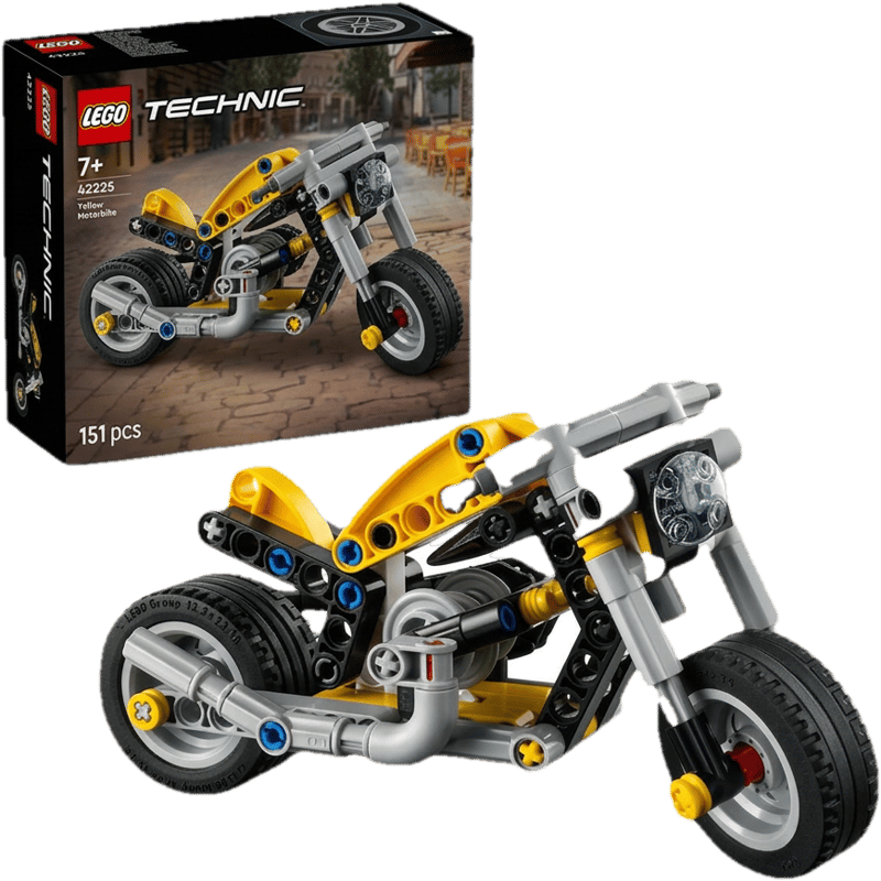 Yellow motorcycle