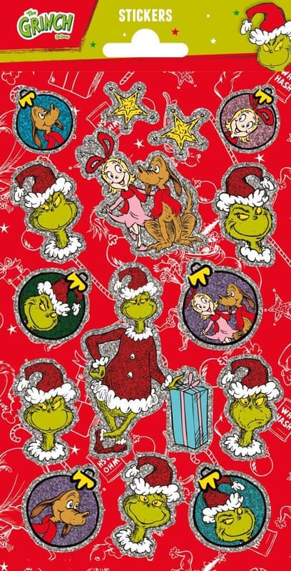 THE GRINCH FOIL STICKERSHEET