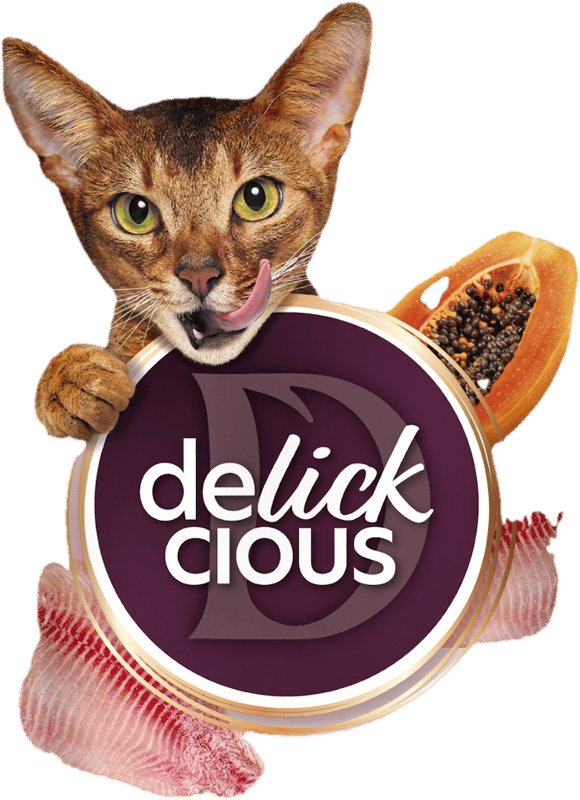 DELICKCIOUS™ krémes jutalomfalatok tengeri sügér - papaya ízben 4x15g
