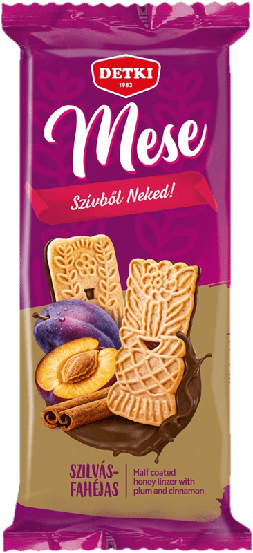 Mese Honey linzer with plum and cinnamon semi covered with cocoa mass 180g