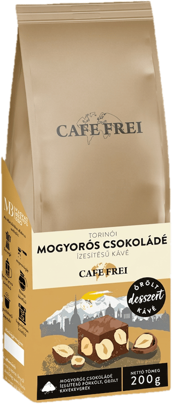 Cafe Frei Torinói mogyorós csokoládé ízesítésű őrölt kávé