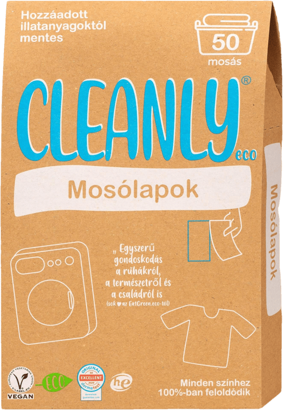 Cleanly Eco Mosólap illatmentes 50 mosás