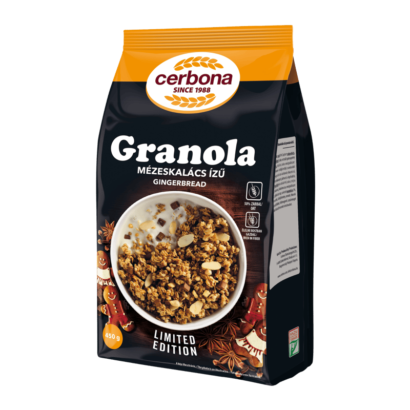 Cerbona gingerbread granola 450g