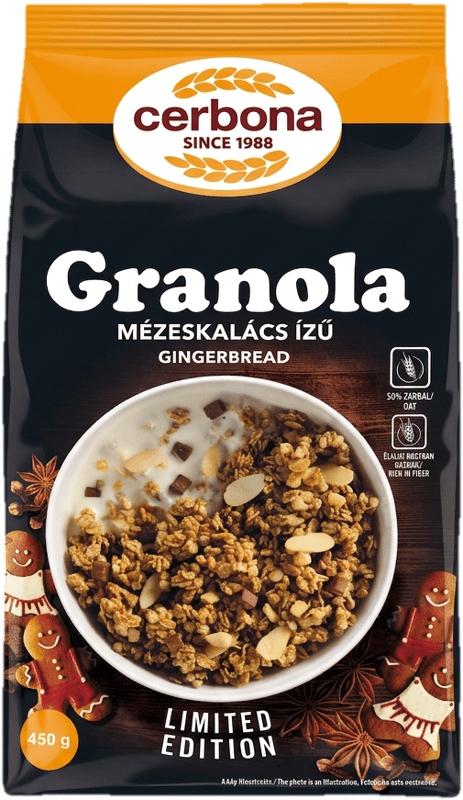 Cerbona gingerbread granola 450g