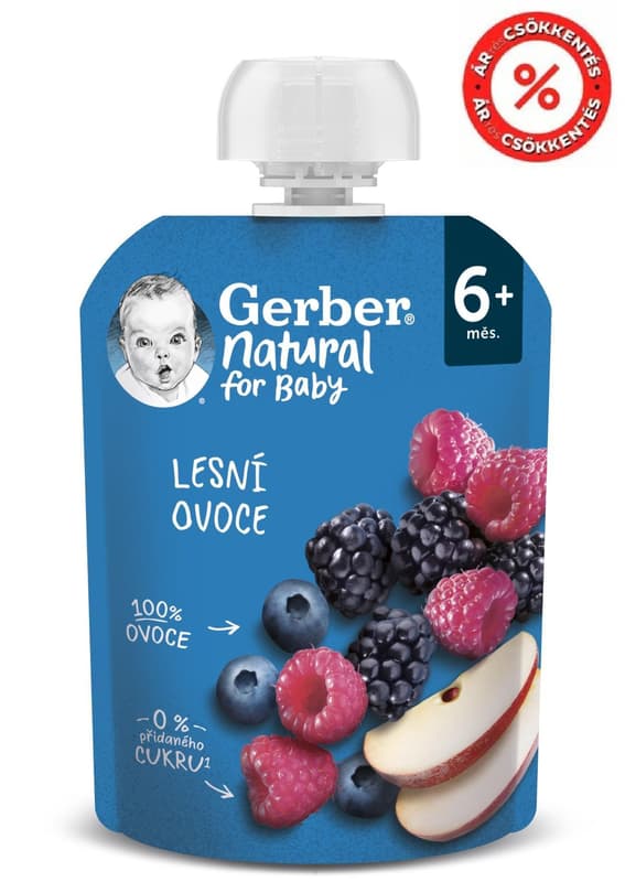 Nestlé Gerber apple and forest fruit puree