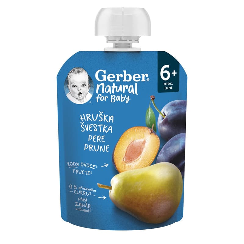 Nestlé Gerber pear-plum fruit puree