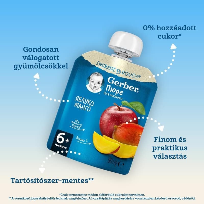 Nestlé Gerber apple-mango fruit puree