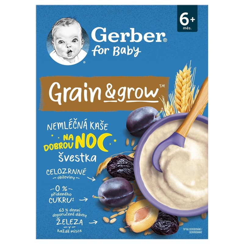Nestlé Gerber plum cereal porridge
