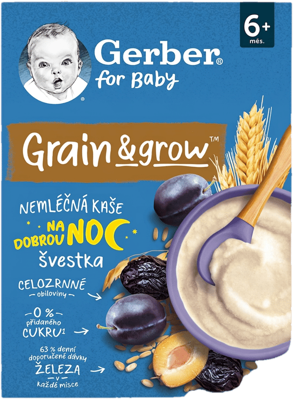 Nestlé Gerber plum cereal porridge
