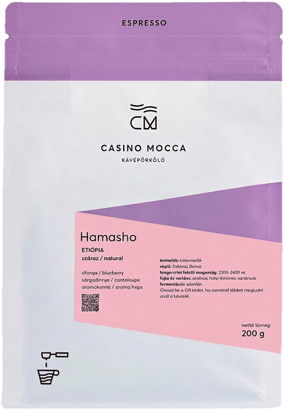 Casino Mocca szemes eszpresszókávé – Hamasho – Etiópia
