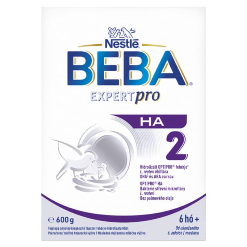 EXPERTPRO HA 2 tejalapú anyatej-kiegészítő tápszer fehérje-hidrolizátumból 6 hónapos kortól