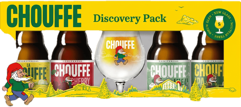 La Chouffe Dicovery 4*0,33+pohár