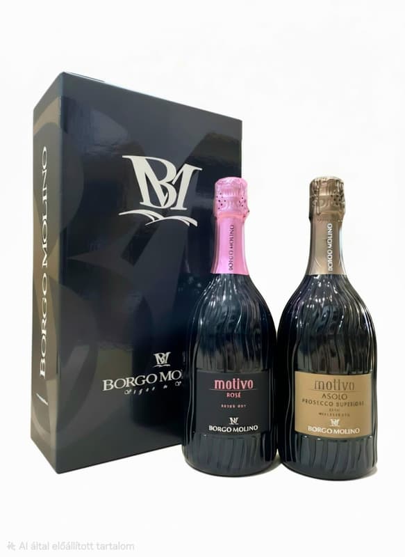 Borgo Molino Prosecco/pezsgő Duo díszdobozban