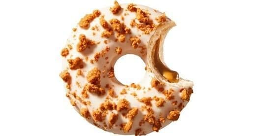 Biscoff Fehér fánk mézeskalács keksztöltelékkel és morzsával