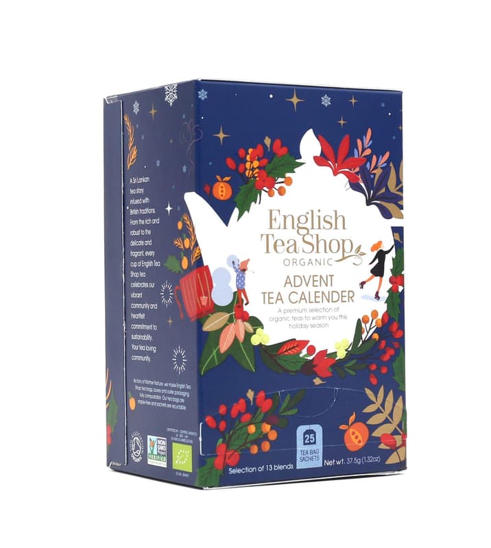 English Tea Shop Adventi kalendárium filteres bio teaválogatás-kék