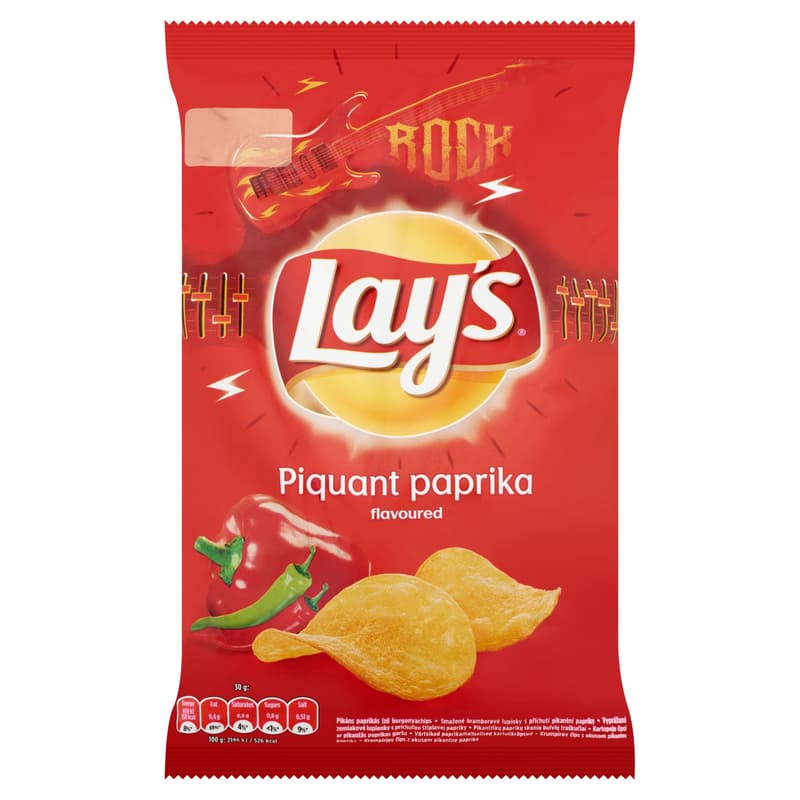 Lay's Rock pikáns paprikás ízű burgonyachips