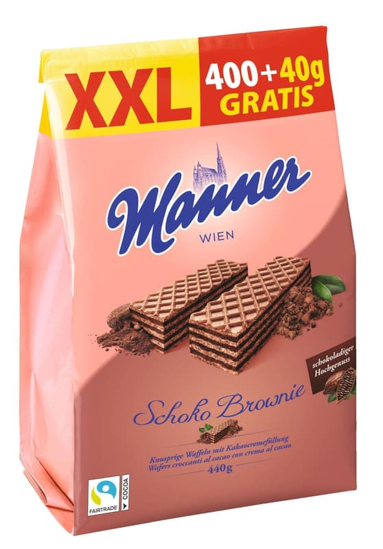Manner XXL csokoládés-brownies ostya