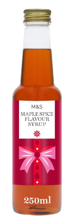 M&S Food Xmas Maple Spice Coffee Syrup