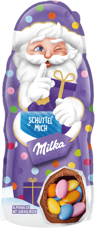Milka Santa Claus chocolate with dragees