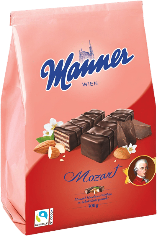 Manner Mozart mártott ostya