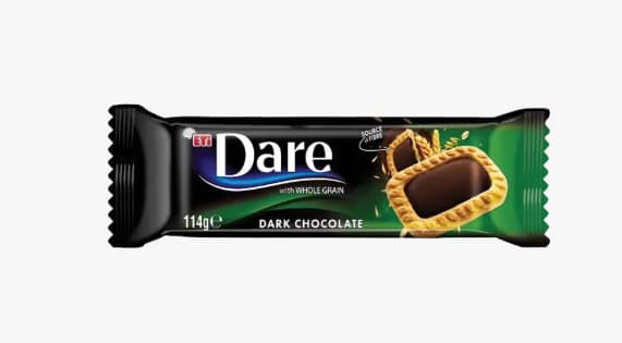 Dare Whole grain biscuits with milk chocolate