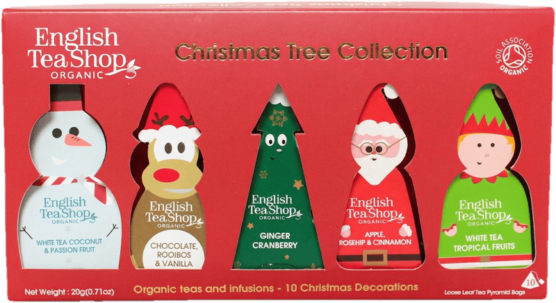 English Tea Shop Karácsonyi mesefigura (Xmas Tree) díszek bio teaválogatás