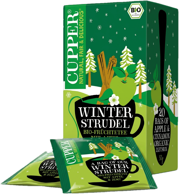 CUPPER Winter Strudel - Xmas Limited Edition - Téli Almás Fahéjas bio tea