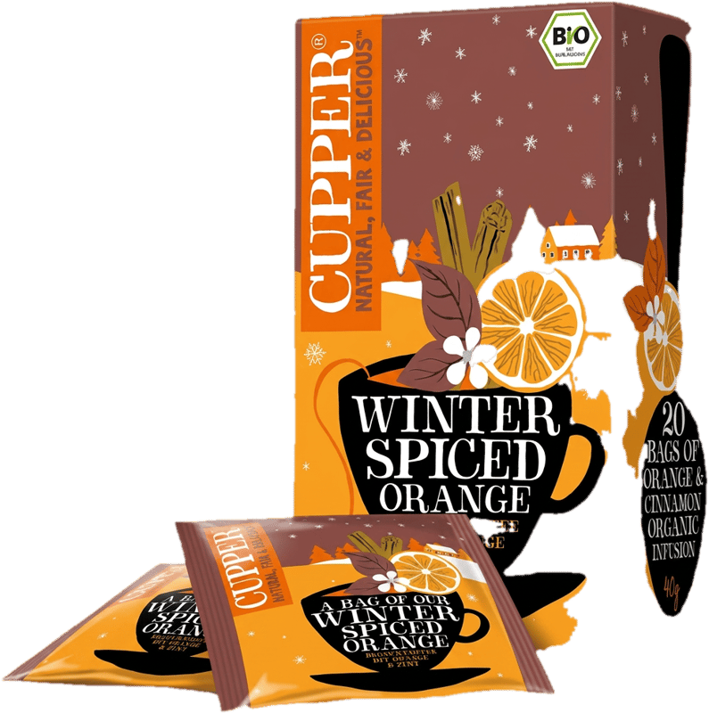 CUPPER Winter Spice Orange - Xmas Limited Edition - Téli Fűszeres Narancs bio tea