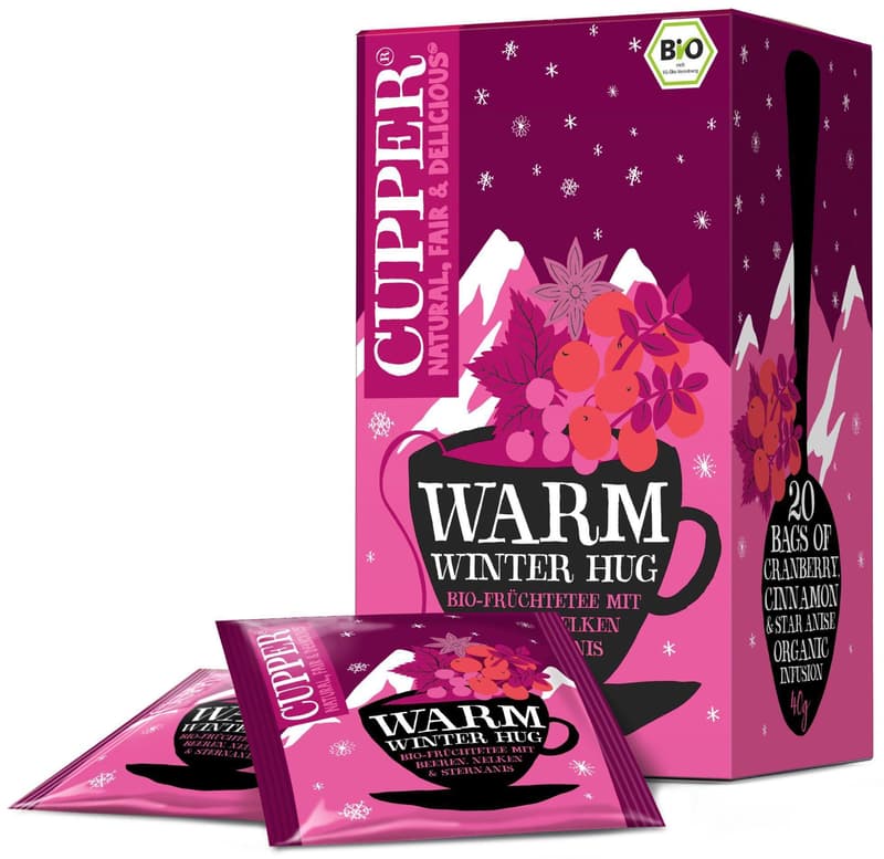 CUPPER Warm Winter Hug - Xmas Limited Edition - Téli bogyós gyümölcsös bio tea